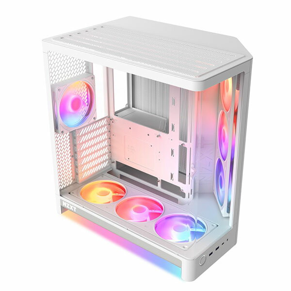 樂天商城 - NZXT H6 RGB+(2026) White ミドルタワーPCケース ホワイト｜CC-H62FW-P1