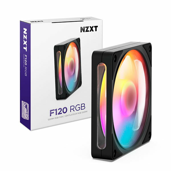 乐天商城 - NZXT F120 RGB v2 Black ケースファン 120mm×1 ブラック｜RF-R212S-BF