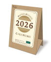 商品のみ 卓上カレンダー【KY-144 ペーパースタンドカレンダー】卓上 カレンダー 2026【送料無料】 紙製 卓上カレンダー 壁掛け スタンド 約幅126×...