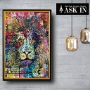 クリスタルアート セシル269 アートパネル 43x63cm 写真 おしゃれ キラキラ ゴージャス ライオン lion art 絵 絵画 ラグジュアリー オフィ...