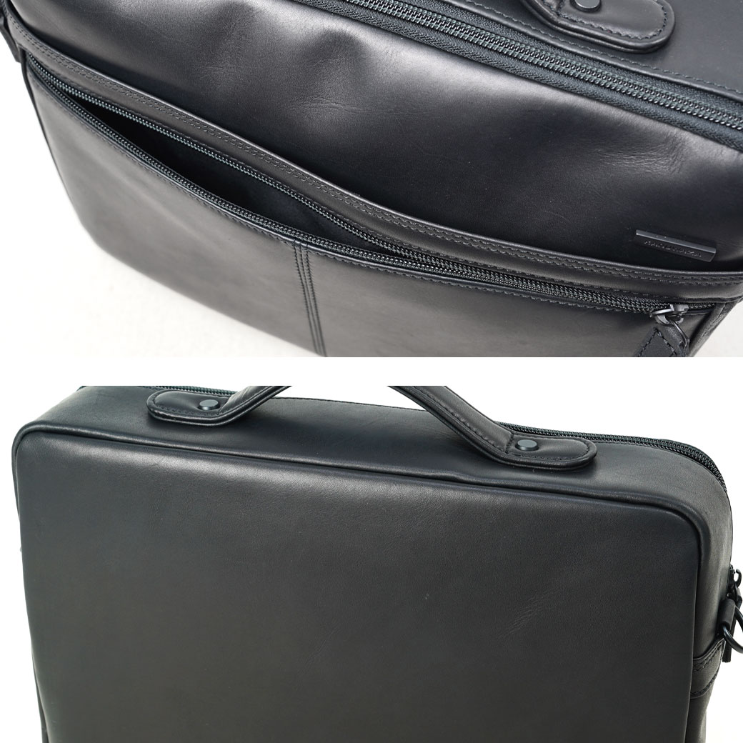 【ノベルティ付き】 ショルダーバッグ メンズ レザー ブランド 小さめ ミニショルダー KARUWAZA カルワザ wing2 日本製 2way 斜めがけ バッグ 肩掛け 本革 軽量 革 海外旅行バッグ A4 通勤 プレゼント ギフト 40代 50代 18134 askashop-10070062 アスカショップ ビジネス 鞄 財布 サンプル画像3