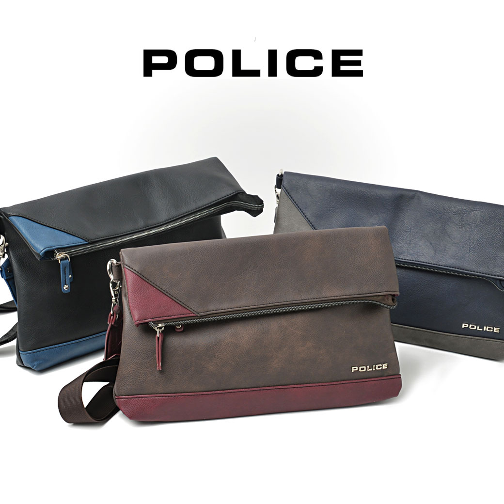 超人気新品 Police ポリス 50 ネイビー グレー Pa 602 アルバーノ クラッチバッグ バッグ Oyostate Gov Ng