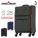 Legend Walker レジェンドウォーカー スーツケース 28L Sサイズ 機内持ち込み キャリーケース Malibu 南京錠付き ソフトケース ファスナ...