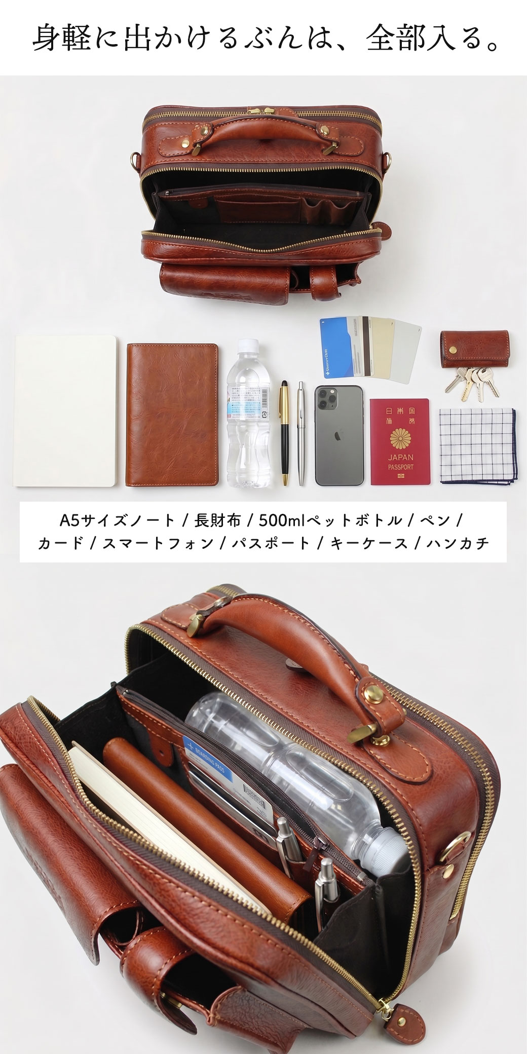 【ノベルティ付き】 ショルダーバッグ メンズ レザー ブランド 小さめ 青木鞄 ミニショルダー Lugard ラガード NEVADA ネヴァダ 本革 革 斜めがけ バッグ 肩掛け 軽量 日本製 海外旅行バッグ 通勤 プレゼント ギフト 40代 50代 5076 askashop-10060342 アスカショップ ビジネス 鞄 財布 サンプル画像3