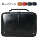 ビジネスバッグ メンズ Kiefer neu キーファーノイ Ciao チャオ 本革 A4 薄マチ イタリアンレザー 2way ショルダーバッグ 横型 ミニ ブ...