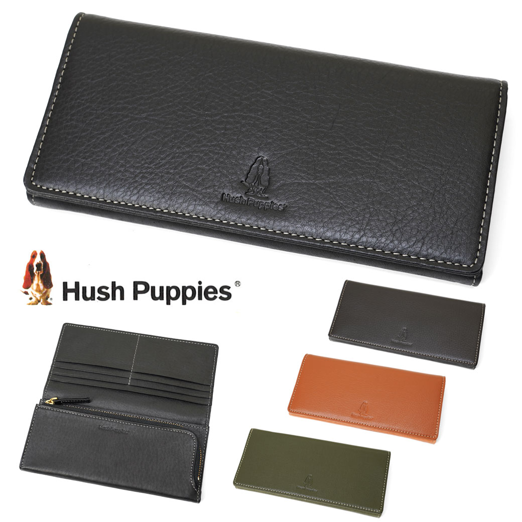 Rakuten - 【6/5(金)23:59迄 最大5000円クーポン】長財布 メンズ Hush Puppies ハッシュパピー ニック 本革 レザー 長サイフ メンズ 財布 メンズ 長財布 ブランド hp0609 父の日