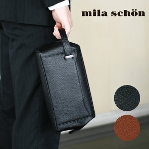 セカンドバッグ メンズ mila schon ミラショーン Nero ネロ ブランド 本革 クラッチバッグ レザー 軽量 日本製 メンズ バッグ 小さめ 197207