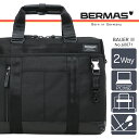 バーマス ビジネスバッグ メンズ BERMAS バーマス バウアー3 A4 2way ノートPC対応 撥水 ブリーフケース メンズ バッグ 斜めがけ 通勤バッグ ブラック 60071