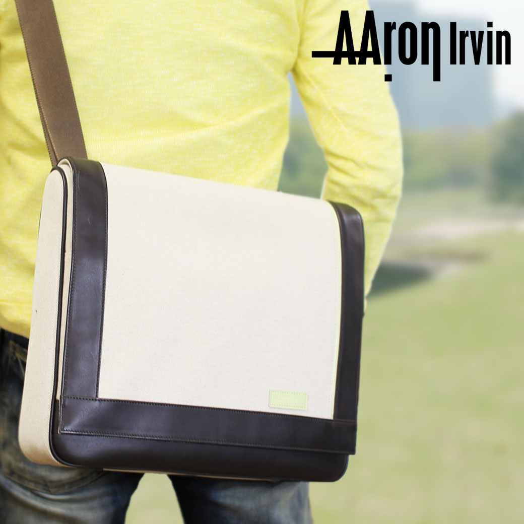 Rakuten - 【6/5(金)23:59迄 最大5000円クーポン】ショルダーバッグ ミニショルダー メンズ Aaron Irvin アーロン・アーヴィン キャンバス ブランド 斜めがけ バッグ 肩掛け 帆布 軽量 メンズ バッグ 小さめ aa-cmsg 父の日
