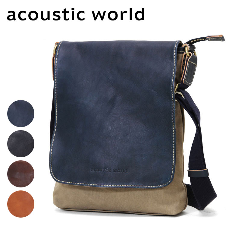 acoustic world アコースティックワールド Franck フランク ショルダーバッグ ミニショルダー メンズ ブランド 斜めがけ バッグ 肩掛け 縦型 軽量 日本製 撥水 メンズ バッグ 小さめ 海外旅行バッグ aw00201