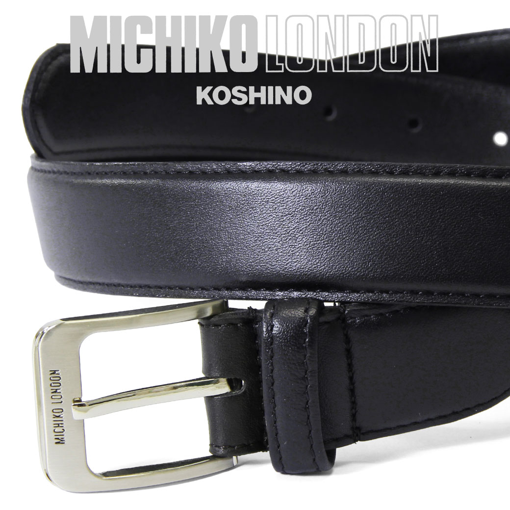 ミチコロンドン [ スーパーSALE！クーポンで割引中！] ベルト メンズ MICHIKO LONDON ミチコロンドン 本革 ビジネス Belt 紳士ベルト 本革 メンズ ベルト レザー ピンタイプ メンズ ベルト ブランド 本革 ml103 父の日