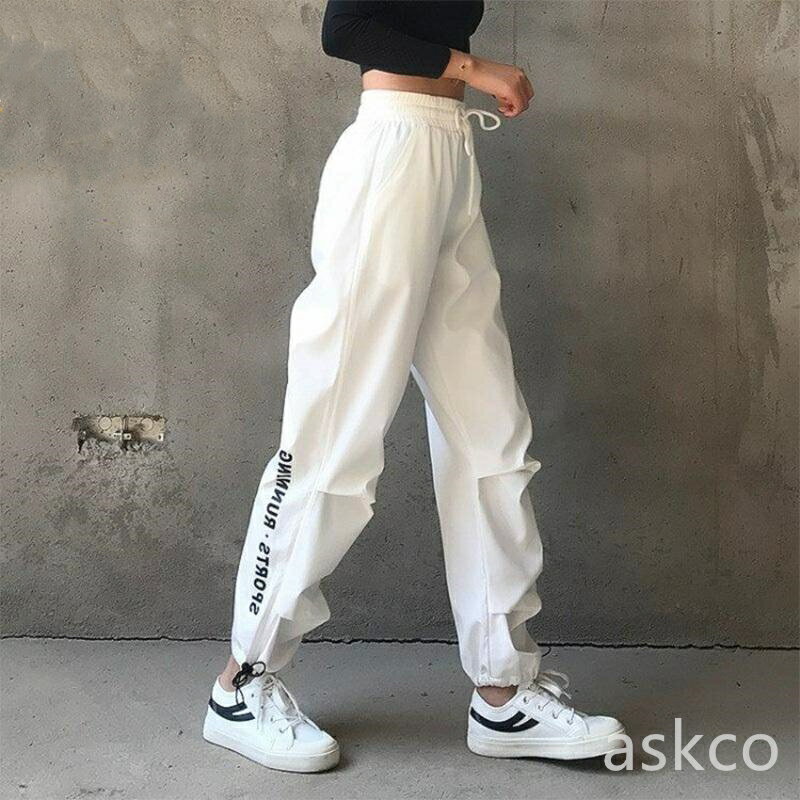 Rakuten - ヒップホップ 運動パンツ ストレートパンツ レディース 原宿 ワイド ズボン ダンスウェア ステージ 公演服 カジュアル ゆったり ストリート風 夏 カーゴパンツ ゆったりサイズ ダンス衣装