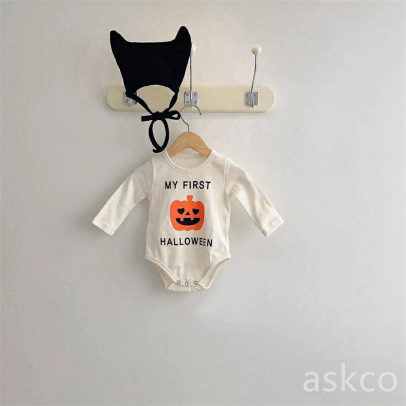 【赤字覚悟】送料無料 ベビー服 ロンパース カボチャ かぼちゃ ハロウィン 衣装 コスプレ 3点セット 男の子 女の子 帽子付き カバーオール かわいい 変装キッズ きぐるみ ベビー 赤ちゃん イベント 長袖 新生児 可愛い おしゃれ パーティー 撮影 ベビー服 着ぐるみ ins 人気