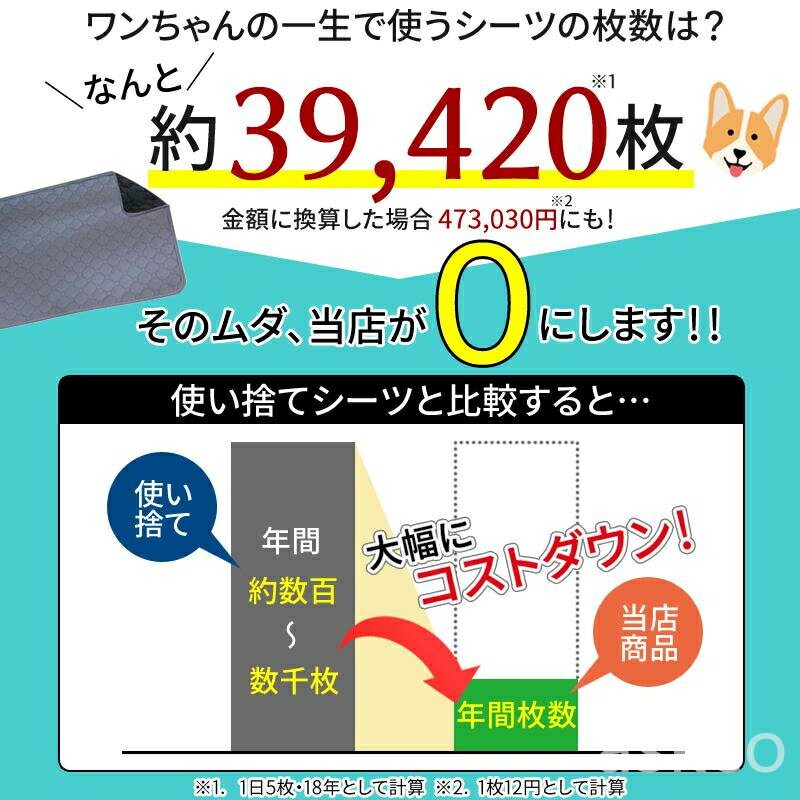 【赤字覚悟！】送料無料 ペットシーツ 2枚セット シート 厚手 洗える スーパーワイ...