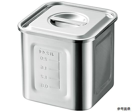 Rakuten - 【業務用】18-8　角キッチンポット　目盛付き　15cm 業務用 厨房用品 キッチン用品 4-6850-06