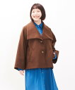 as know as ジャージーMビッグ衿CO レディース 大きいサイズ ジャケット オオラカ