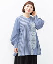 as know as スリーストラズフリルSH レディース 大きいサイズ トップス シャツ オオラカ