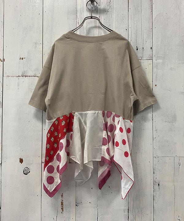 as know as ハンカチーフヘムT古音 レディース トップス カットソー 半袖 プルオーバー Tシャツ