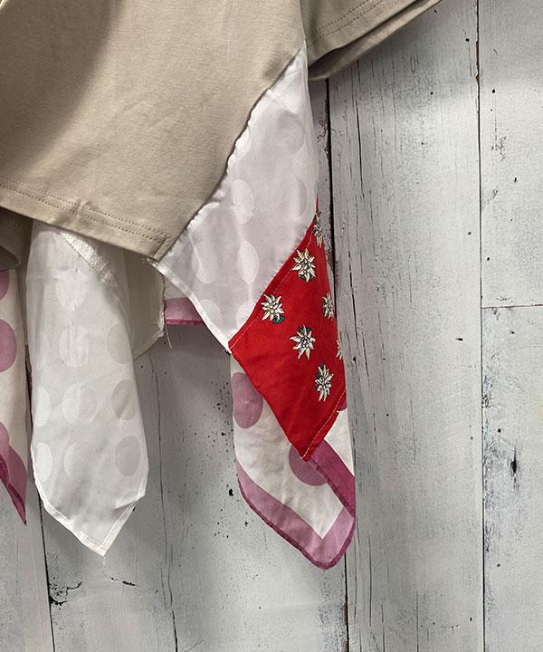 as know as ハンカチーフヘムT古音 レディース トップス カットソー 半袖 プルオーバー Tシャツ