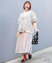as know as ギマッとガラッとベスト レディース 大きいサイズ トップス ニット 半袖 プルオーバー ベスト オオラカ