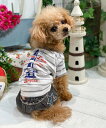 as know as NクールBDマリンT 犬 カットソー Tシャツ ボーダー マリン カナダ 犬服 ドッグウェア かわいい おしゃれ カジュアル デワン