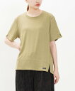 【期間限定P5倍】as know as のびサラ着心地PO レディース トップス カットソー 半袖 プルオーバー Tシャツ 接触冷感 ストレッチ ひんやり カッ...