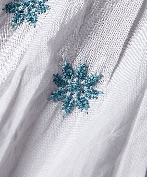 as know as 刺繍の結晶ギャザーSK レディース ボトムス スカート スカート ティアード 刺繍 花 ギャザー 無地 ウエストゴム 綿 ポケット付き インド おしゃれ かわいい カジュアル 上品 華やか トレンド 秋 冬 春 夏 ドゥバズ asknowas-shop-10014231 AS KNOW AS 楽天市場店 サンプル画像2