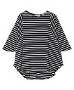 as know as ひんやりジュディオンPO レディース トップス カットソー 半袖 プルオーバー Tシャツ 半袖 フレア 無地 ボーダー シンプル 接触冷感...