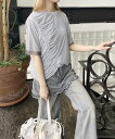 as know as ギャザキューPO レディース トップス カットソー 半袖 プルオーバー プルオーバー 半袖 Tシャツ 重ね着風 レイヤード チュール 透け...