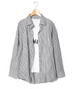 as know as セットでアロハSH レディース トップス シャツ Set商品 チェック インナーセット シャツ かわいい おしゃれ トレンド ピンキー