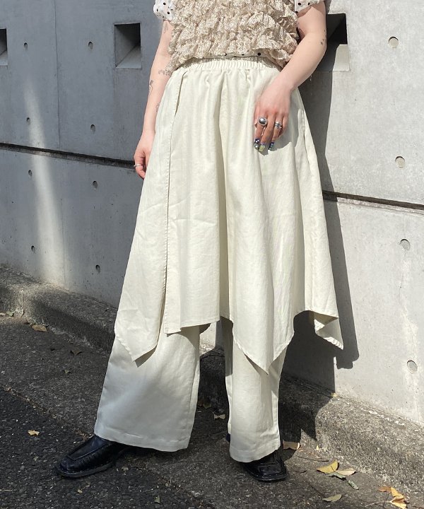 Rakuten - as know as ガッチャンコPT レディース ボトムス パンツ レイヤード デニム ピンキー