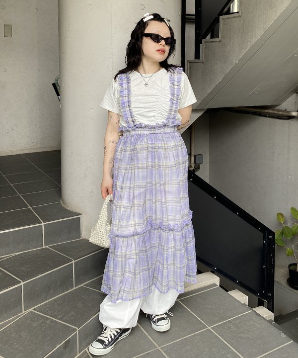 as know as チュールCHKキャミOP レディ�