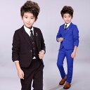 子供スーツ 男の子 4点セット ジャケット ベスト パンツ シャツ フォーマルスーツ 韓国子供 ジュニア服 キッズ 礼服 パーティー 宴会 演奏会 入学 入園 ...