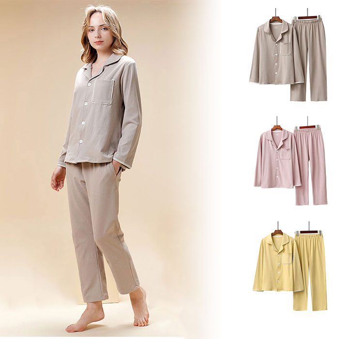 パジャマ レディース ルームウェア 秋冬 ネールシャツパジャマ 起毛 前開き 長袖 ズボン 上下セット ナ..