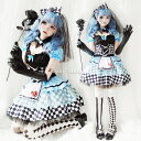 ハロウインメイド服 コスプレ衣装 ハロウイン レディース ワンピース ロリータ ゴシック ゴスロリ コスプレ ハロウイン衣装 仮装 コスチューム セットアップ 手袋 髪飾り ヘッドベール ソックス チェック柄 可愛い 悪魔 学園祭 文化祭 イベント 大人用 ピエロ 余興 おしゃれ