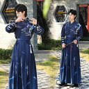 中華コスプレ漢服 メンズ レディース コスプレ衣装 華流 長袖トップス スカート 交差襟 2点セット 刺繍 鶴 唐装漢服 刺繍豪華漢服 カップル ペアルック 漢...