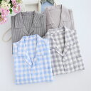 メンズパジャマ 夏服 上下セット メンズ パジャマ ガーゼ 半袖 ハーフパンツ 6色 前開き ショートパンツ ルームウェア 綿100% カップル お揃い 夫婦 夏 部屋着 男性 大人 部屋着 コットン 肌に優しい 敏感肌 ダブルガーゼ チェック柄 入院 旅行 ギフト 敬老の日 SMLXL2XL