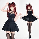 ゴシック ロリータ服 ワンピース ハロウイン コスプレ衣装 メイド服 キャミソール 半袖トップス ミニトップス ウェイトレス コスチューム ハロウイン衣装 仮装 ゴスロリ 着痩せ ワンピ 大人 可愛い お洒落 レディース コスプレ Aライン セクシー コスプレ 小悪魔 文化祭 余興