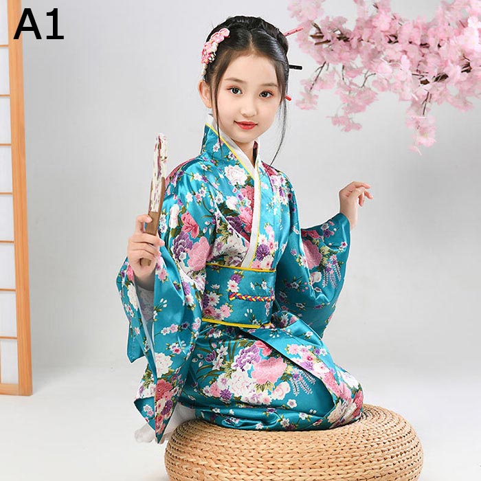 浴衣 和風 子供服 着物 子供 コスプレ衣装 キッズ 女の子ドレス 和服 花柄 ハロウ...