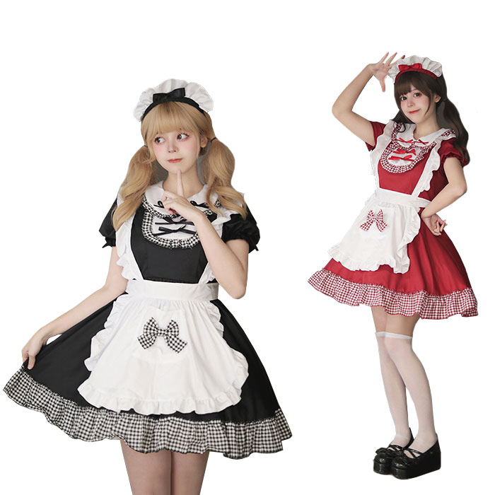 Rakuten - サンタコス メイド服 コスプレ衣装 仮装 ロリータ かわいい サンタ クリスマス コスプレ バニーガール 半袖 ウェイトレス コスプレ 洋服 コスチューム セクシー 女性 レディース カフェ イベント ハロウィン メイド 定番 メリークリスマス パーティー 大きいサイズ S-5XL