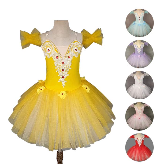 商品名 子供バレエ衣装 ・簡易な包装、ご了承ください。 色 ピンク　イエロー　パープル　ホワイト　レッド　ブルー サイズ 110：適用身長95-105cm適用体重15-18kg 120：適用身長105-115cm適用体重18-21kg 13...