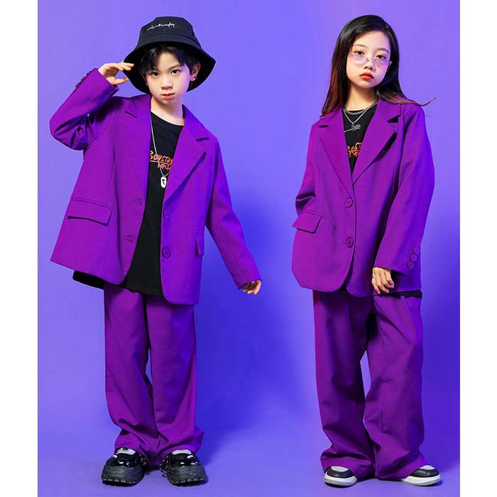 ダンス衣装 キッズ ストリートダンス スーツセット ジャケット シャツ パンツ セットアップ スーツ k-pop 礼服 子供服 ヒップホップ ジャズダンス 男女兼用 子供スーツ 男の子 女の子 ストリート ユニセックス hiphop ジュニア 舞台 韓国 原宿系 演出服 発表会 110-180