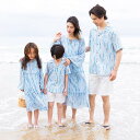 親子ペア 衣装 カップル 民族風 親子コーデ 親子 ペアルック 夏服 長袖ワンピース シャツ+半ズボン アロハシャツ ショートパンツ ビーチ 夏服 ハワイ旅行 ボヘミアン風 親子 コーデ 家族お揃い衣装 新婚旅行 家族活動 オキナワ ハワイ リゾート