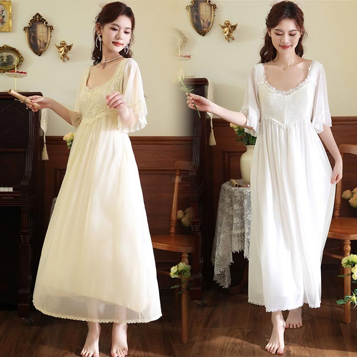 ネグリジェ可愛いパジャマワンピース...