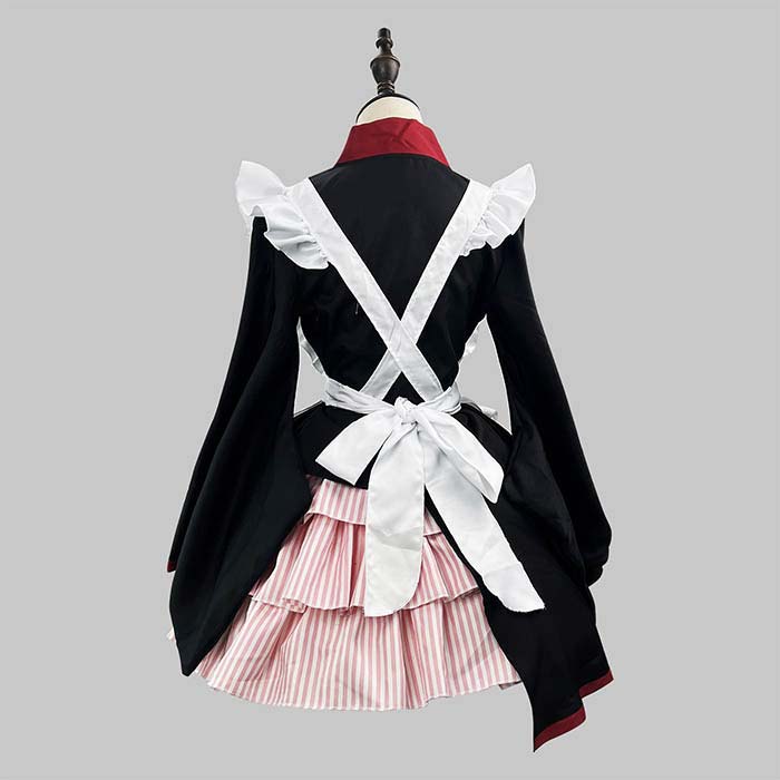 コスプレ メイド服 メイド 和服 配色 トップス 着物 スカート セクシー 衣装 仮装 セットアップ コスチューム ウェイトレス ロリータセット 男ウケ レディース コスプレ衣装 ロリータ フルセット カチューシャ カフェ 女子会 アイドル 洋館メイド 喫茶店 文化祭 かわいい askshop-10004147 asks Dance Gear サンプル画像3