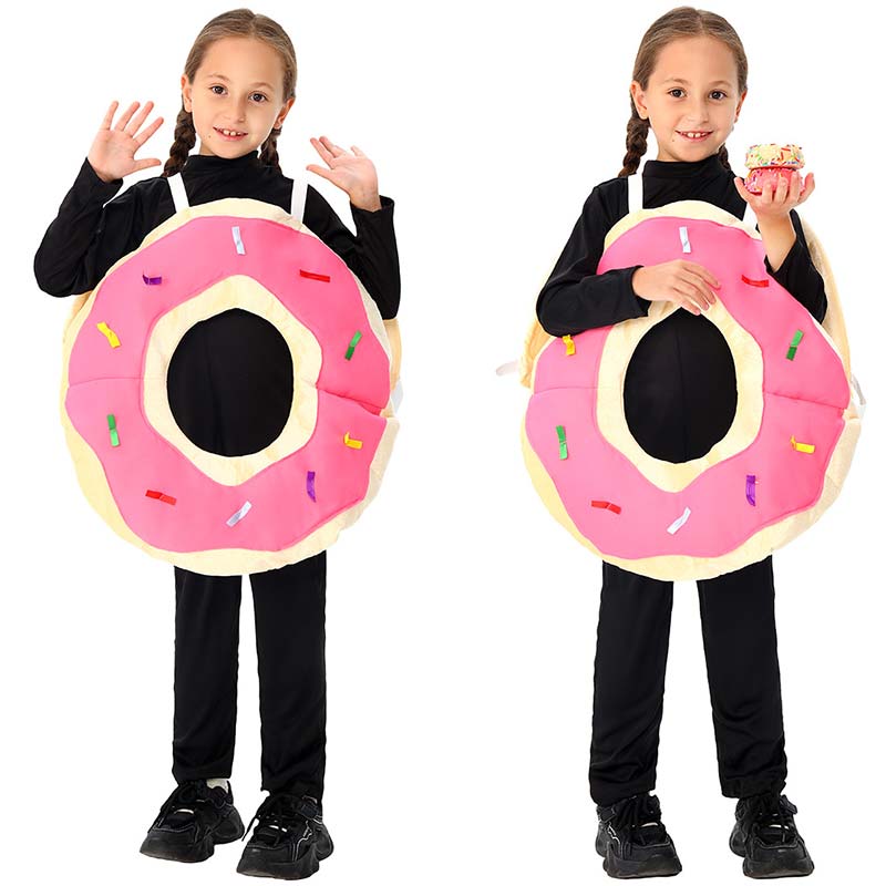 ハロウィン 仮装 子供 ドーナツ コスプレ 衣装 コスチューム 子供用 発表会 演出服 小学生 中学生 着ぐるみ 変装 食べ物 ファストフード おもしろい イベント パーティー 学園祭 文化祭 演劇 演出 舞台劇 ステージ衣装 子供の日 ハロウイン パーティー 変装 変身 可愛い