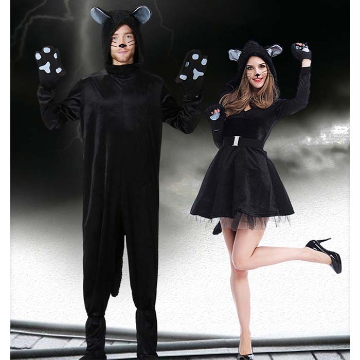 ハロウイン 大人 コスプレ 仮装 コスチューム メンズ レディース 着ぐるみ 猫 オールインワン ワンピー..