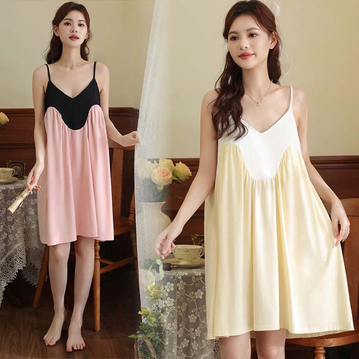 レディース ランジェリー ルームウェア キャミソール パジャマ ワンピース ネグリジェドレス パジャマ ..