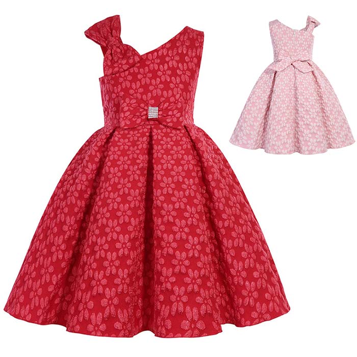 女の子 フォーマルドレス ワンピース ノースリーブ 子供ドレス ピアノ発表会ドレス プリンセス 花柄フ..