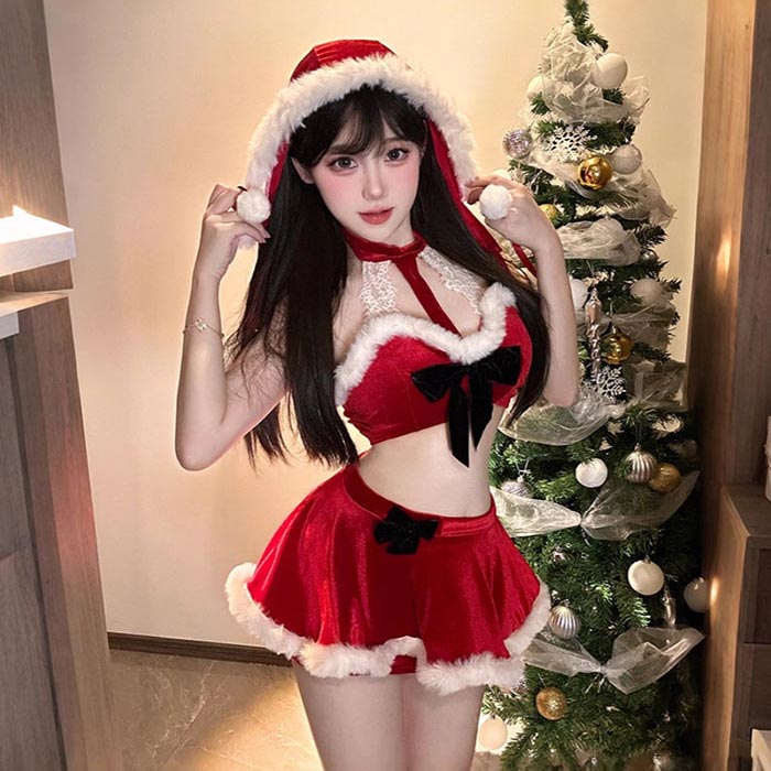 Rakuten - クリスマス コスプレ 衣装 セットアップ ベビードール コスプレ衣装 トップブラ レース ミニスカート サンタ帽子 超過激 サンタコス 仮装 バニーガール コスチューム 女性 レディース セクシー キャバ嬢 クリスマスイブ 大人 パーティー イベント 新年 プレイ 男うけ エロ